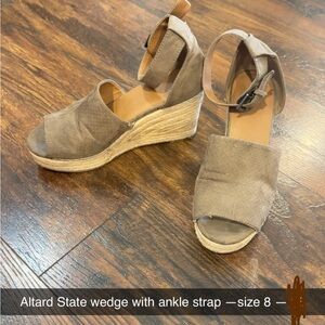Altar'd State Brown Wedge Sandals
